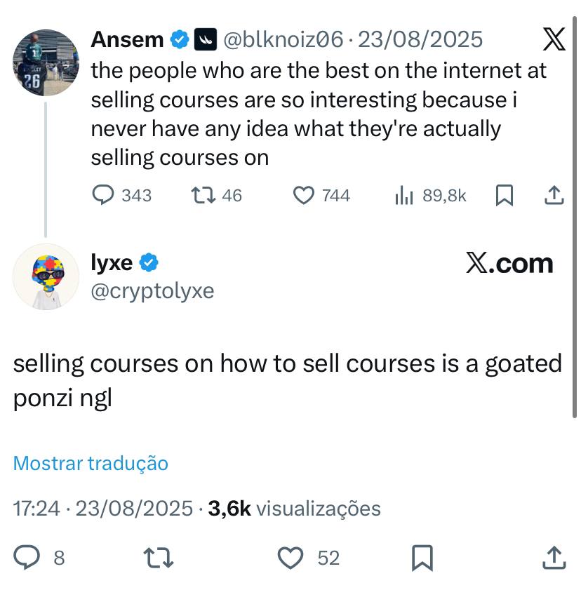 Selling Courses Ponzi